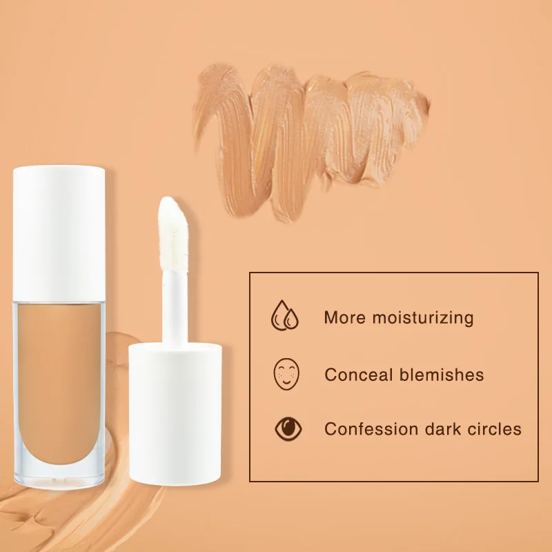 Wholesale Moisturize Cover Dark Circles Waterproof Soft Matte Vegan Custom logo Liquid Concealer Makeup - Image 3