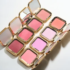 Low MOQ Luxury Custom Makeup Light Pink Vegan Cheek Blush Palette Waterproof Powder Blusher Private Label for Face Use
