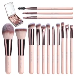 Private Logo Travel Travel Led Mirror Makeup Brush Set