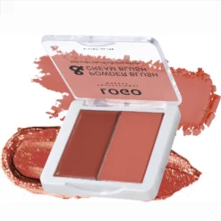 Blush Powder Palette Multi-Use Cream Long-Wear Vegan Blush High-Pigment Matte Shimmer 2-in-1 Cream Blush